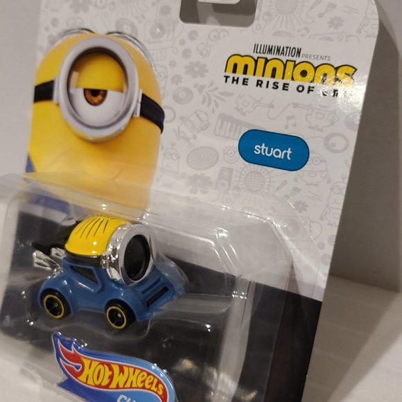 Hot Wheels Minions Rise of Gru Character Cars 1:64th Scale Vehicle Stuart-Metal - Picture 2 of 4
